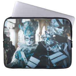 Carnavalmaskers in Venetië, Italië Laptop Sleeve