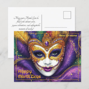💚💜💛Carnavalsjuichen Briefkaart