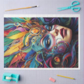 carnavalskoningin tissuepapier (Craft)