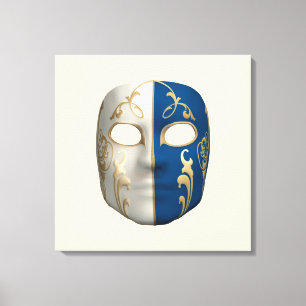 Carnavalsmasker Canvas Afdruk