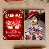 Carnavalsverjaardag met fotolandschap Kaart