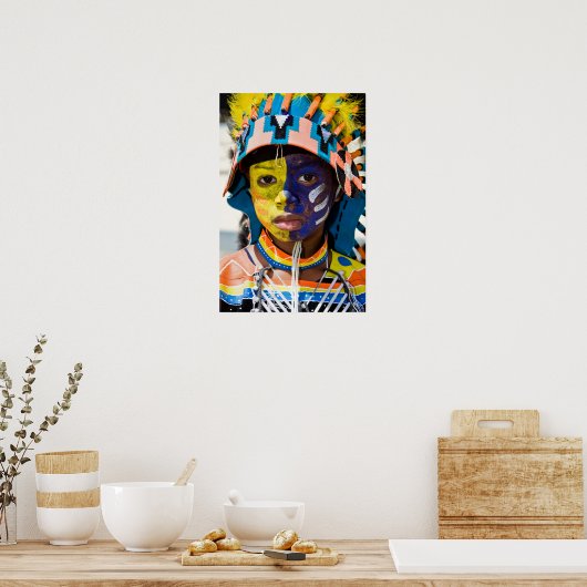 carnavalverf poster (Keuken)