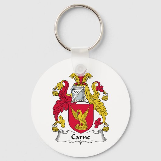 Carne Family Crest Sleutelhanger (Voorkant)
