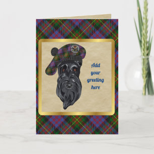 Carnegie Badge & Tartan gepersonaliseerde Kaart