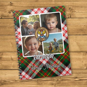 Carnegie familie foto collage notitieboek