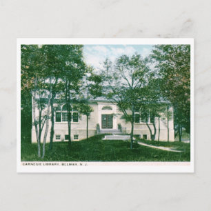 Carnegie Library, Belmar, NJ Vintage Briefkaart