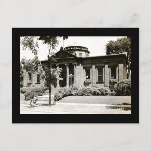 Carnegie Library, Escanaba, Vintage van Michigan Briefkaart