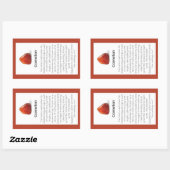 Carnelian Crystal Signification Bijoux Étiquette (Feuille)