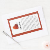 Carnelian Crystal Signification Bijoux Étiquette (Enveloppe)