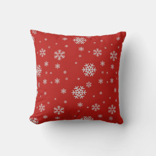 Carnelien Red Snowflake Coussin