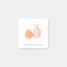 Carneool & Rhodochrosite Affirmatie Stijl 2 Post-it® Notes