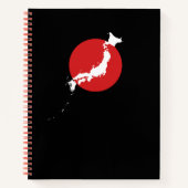 Carnet 日本地図 – Minimalist Japan Map Notebook (Devant)