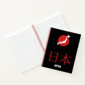 Carnet 日本 JAPAN – Minimalist Red Sun Map Notebook (Intérieur)