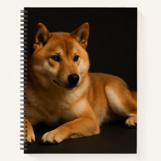 Carnet 柴犬ポートレート Shiba Inu Spiral Notebook Lined Hardcover