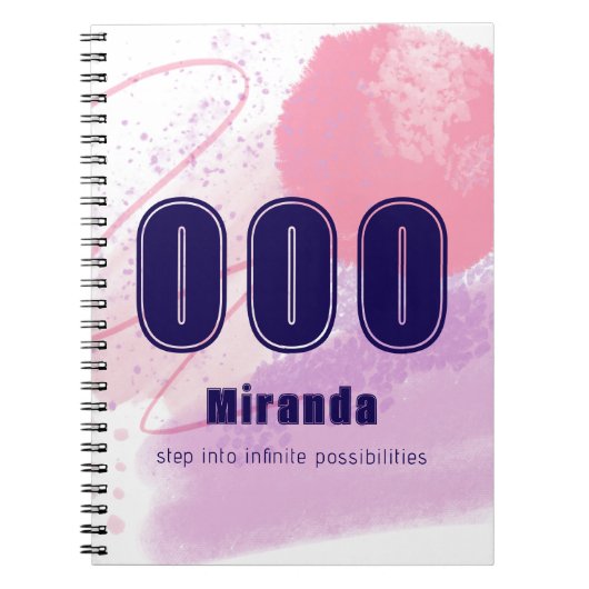 Carnet 000 Numéros Angel Rose Limitless Spirit High Vibes (Devant)
