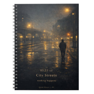 Carnet 03:12 AM City Streets Moody Aesthetic Poster