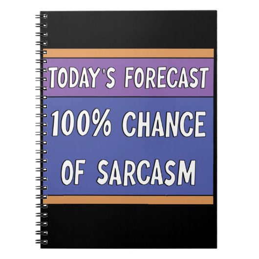 Carnet 100% de chance de sarcasme (Devant)