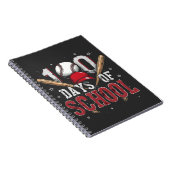 Carnet 100 jours d'amants de sport de baseball d'école (Côté Droit)