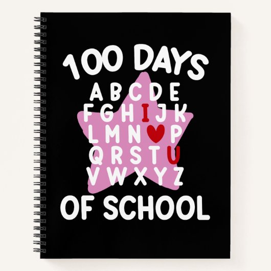 Carnet 100 jours d'école Alphabet 100ème jour Professeur  (Devant)