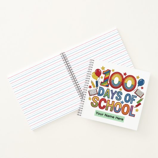 Carnet 100 jours d'école colorés (Intérieur)
