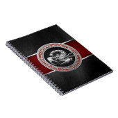 Carnet [100] Scorpion d'argent sacré sur noir (Côté Droit)