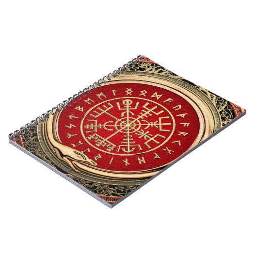 Carnet [100] Vegvisir - Viking Gold Magic Runic Compass (Côté gauche)