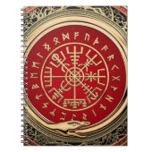 Carnet [100] Vegvisir - Viking Gold Magic Runic Compass (Devant)