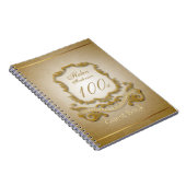 Carnet 100e anniversaire Célébration Vintage cadre (Côté Droit)
