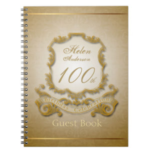 Carnet 100th Cadre de cru de célébration d'anniversaire