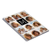 Carnet 11 Photo Instagram Collage personnalisé Monogramme (Côté Droit)