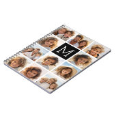 Carnet 11 Photo Instagram Collage personnalisé Monogramme (Côté gauche)