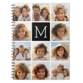 Carnet 11 Photo Instagram Collage personnalisé Monogramme (Devant)