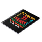 Carnet 11 Year of Being Awesome 11e Birthday (Côté gauche)