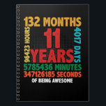 Carnet 11 Year of Being Awesome 11e Birthday<br><div class="desc">Venin Idea for Girl Boy Kids - 11 Years Of Being Awesome 11th Birthday Apparel. Amazing Holliday present for son turning 11,  daughter,  schoolboy,  nephew,  friend,  gamins,  daughter,  son,  girl,  boy,  schoolgirl on 11 yr old birthday party.</div>