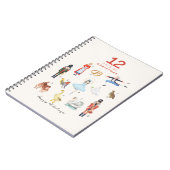 CARNET 12 JOURS DE NOËL (Côté gauche)