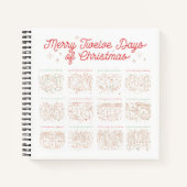 Carnet 12 Jours de Noël Carré (Devant)