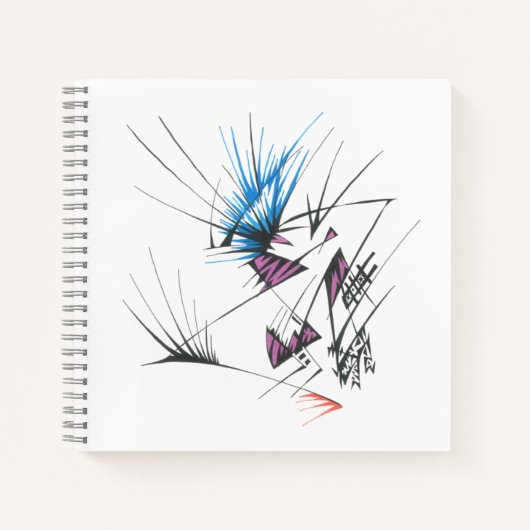 Carnet 133 Tatouage Tribal Abstrait coloré (Devant)