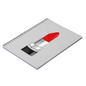 CARNET 13479 RED LIPSTICK MAKEUP BEAUTY MODE STYLE SAL (Côté gauche)