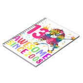 Carnet 13 ans fille 13th Birthday licorns cadeaux pour (Côté gauche)