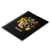 Carnet 16e anniversaire. Doux 16 fille (Côté gauche)