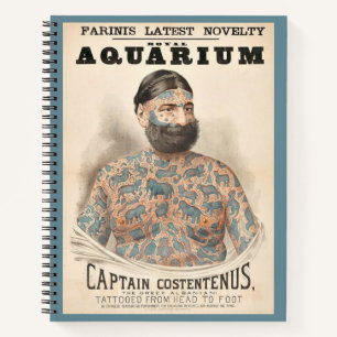 Carnet 1880 Capitaine Costentenus homme tatoué