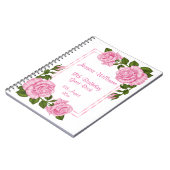 Carnet 18ème anniversaire de bouquets faisants le coin (Côté gauche)