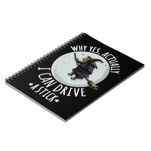 Carnet 18Why Yes Actually I Can Drive A Stick Funny Witch (Côté gauche)