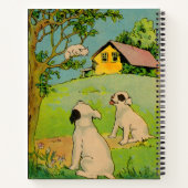 Carnet 1914 deux chiens et un petit chat blanc (Dos)