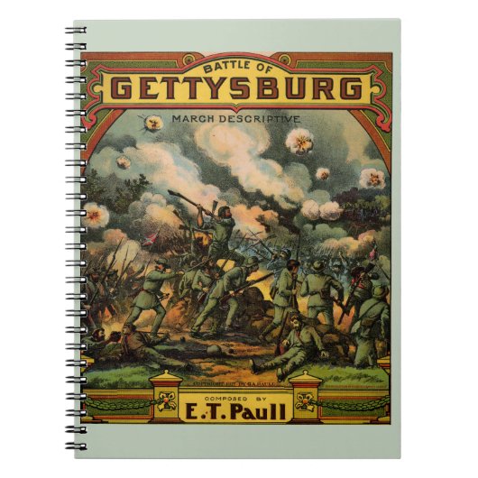 Carnet 1917 La bataille de Gettysburg, album de musique (Devant)