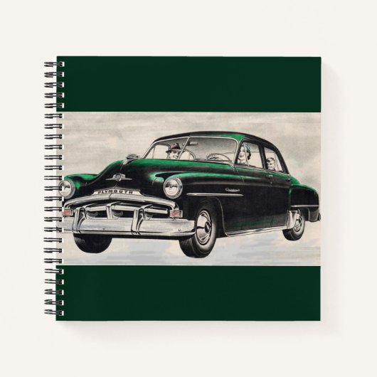 Carnet 1951 Plymouth Cranbrook vert (Devant)