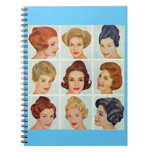 Carnet 1960 s hairstyles grid (Devant)