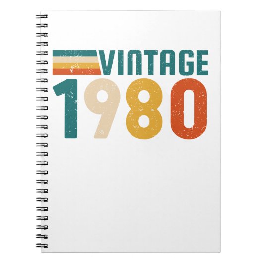 Carnet 1980 vintage (Devant)