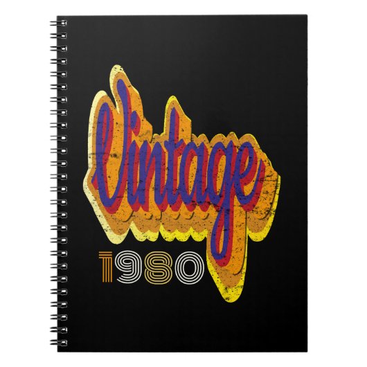 Carnet 1980 vintage (Devant)