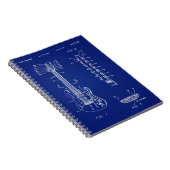 Carnet 1992 Guitare Blueprint -Cute Funny Music Lover Cad (Côté Droit)